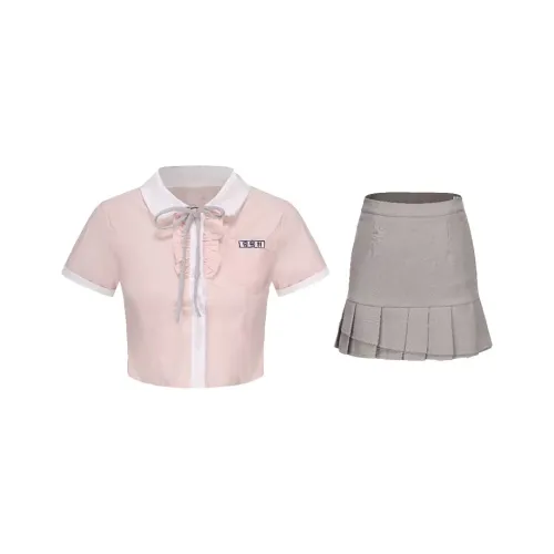 SCCREBEL OFFICIAL Комплект с юбкой Женские Розовый