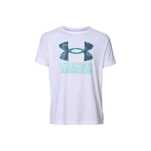 Under Armour Технический белый Kids T-рубашки