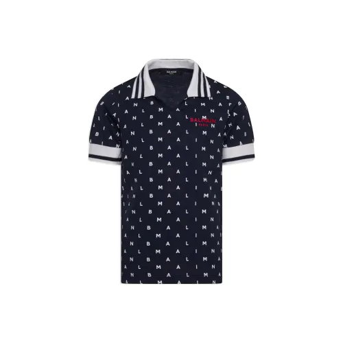 BALMAIN T-рубашка SS24 Морской синий Детская