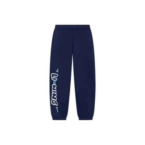 LINING YOUNG Вязаные тренировочные штаны Морской синий Детский