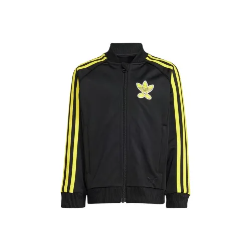 Adidas Originals x Smiley World Повседневная Спортивная Одежда SST Черная Детская