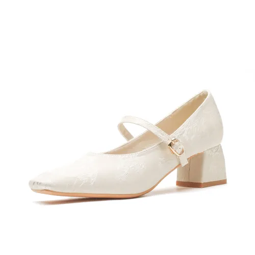 TATAYA Грубый каблук Мэри Джейн Женские обувь