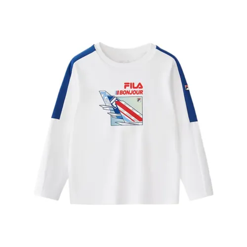 FILA KIDS T-рубашка AW24 Стандартная Белая для детей 3-7 лет