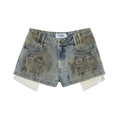 Starwalk Soldier Джинсовые шорты Женские Джинсовый синий