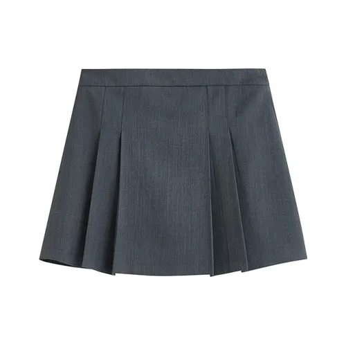 Inman Повседневные короткие юбки Женские Благородный серый