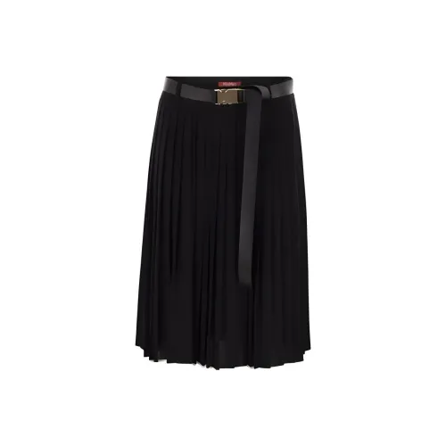 MaxMara Studio Повседневный Длинный Юбка Женские Черный