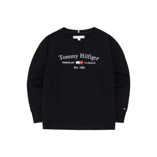 Tommy Hilfiger T-рубашка черного цвета для детей в возрасте 3-7 лет