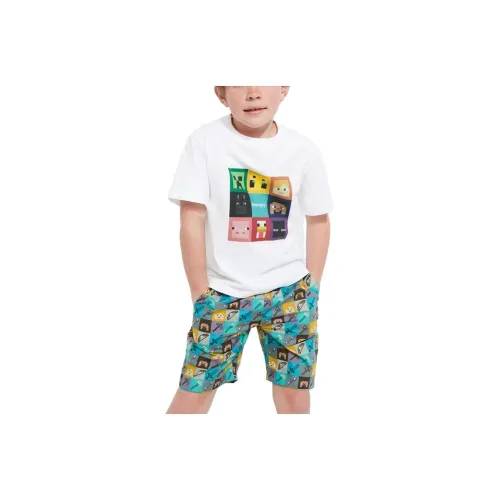 UNIQLO x Minecraft SS23 Шорты Детские Дымчатый Серый