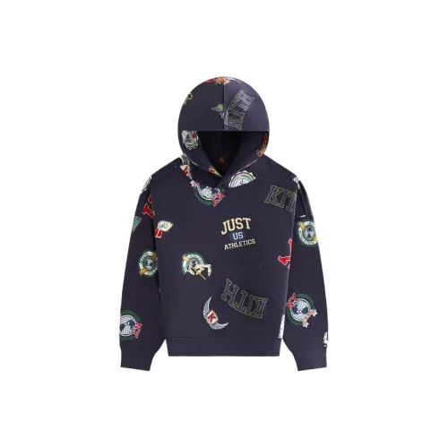 KITH Collaboration AW24 Толстовка Морской синий для детей 3-7 лет