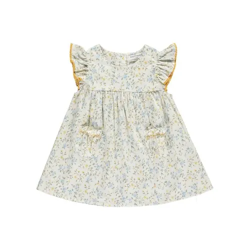 Happyology Кашемировый синий Floret Принт Детские дошкольные платья