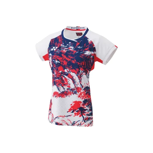 YONEX Badminton Olympic Series SS24 Бадминтон Джерси Женская Белая