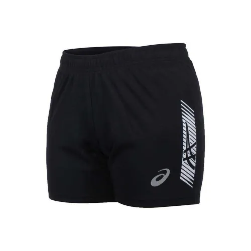Asics Черно-серебристые Женские Спортивные Шорты