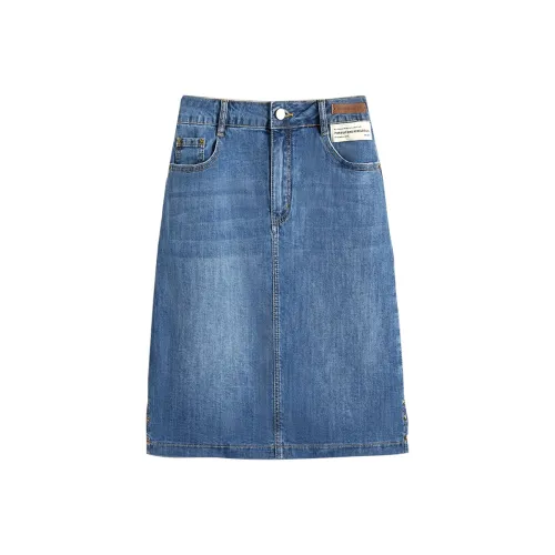 TOUCH Джинсовые короткие юбки Женские Светло-синие
