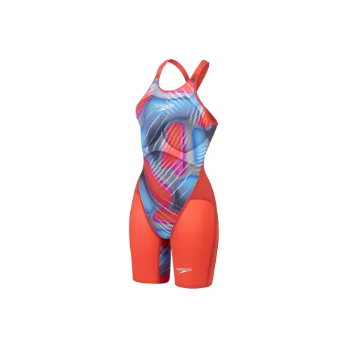 Speedo Valor 2,0 One-piece Swimsuit Women's Red Blue Speedo Valor 2,0 Одиночный купальник женский красный синий