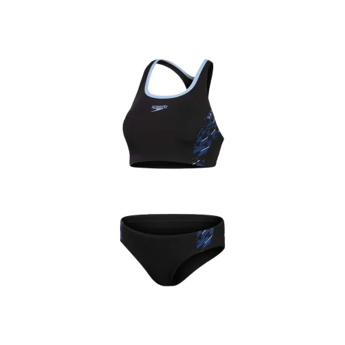 Speedo Женские Placement Бикини Купальник Набор Женские Черный