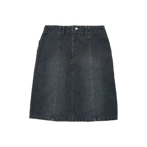 GMETRYART Джинсовые короткие юбки Женские Синий Серый