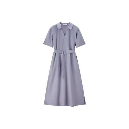 Giordano Короткий рукав Платье Женское