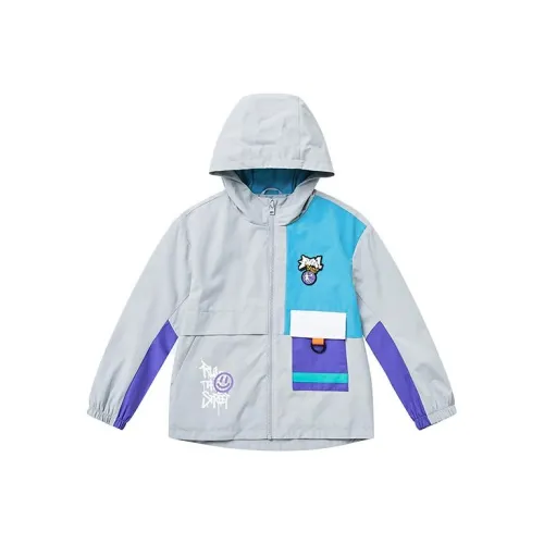 QIAODAN Pure Quality Серый Школьный возраст Ветровки