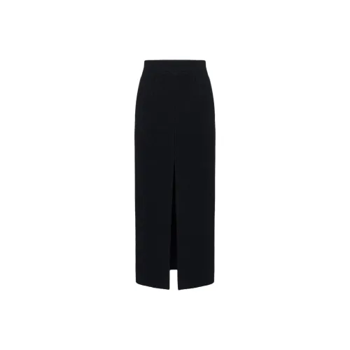 Alexander McQueen Повседневный Длинный Юбка Женские Черный