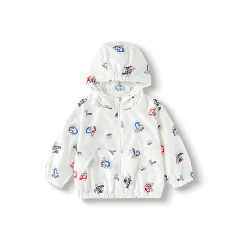 BALABALA x ULTRAMAN Детский топ Белый Синий Тон Дети 3-7 лет