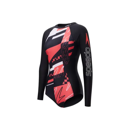 Speedo One-Piece Купальник Женские Черный Красный