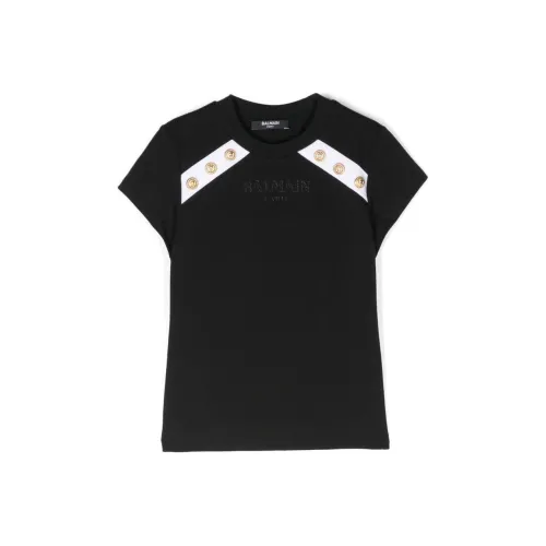 BALMAIN T-рубашка SS24 Черная Детская