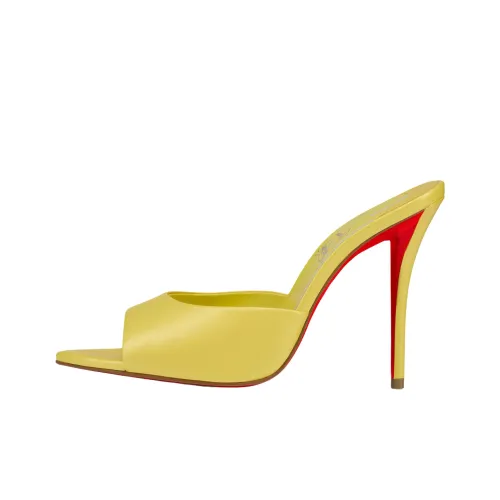 CL LUBOTING Шлепанцы 10 см Женские Желтые