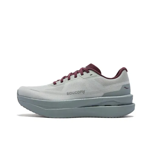 Saucony GRID ID Беговые кроссовки Низкий топ Серый Красный Унисекс