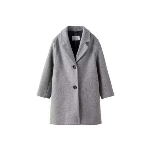 ZARA Однотонный Стандартное издание Нейлон Пальто Весна-осень Зимний Детский Серый