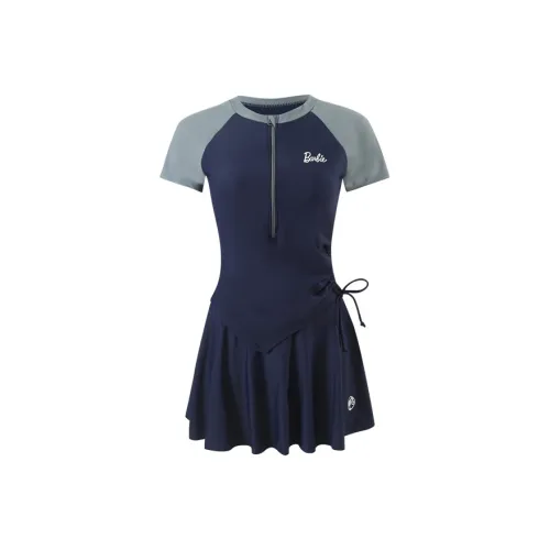 Барби Двухкомпонентный Купальник Женский Темно-синий