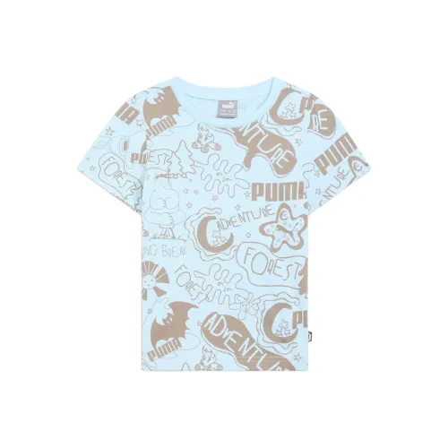 PUMA AOP T-рубашка Серебряный Лазурь для детей 3-7 лет