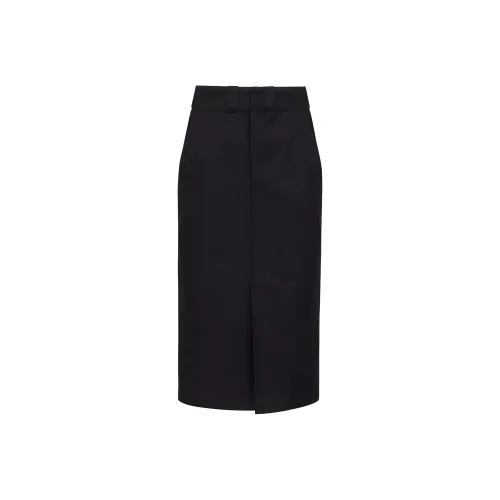 Maison Margiela FW24 Повседневная длинная юбка женская черная