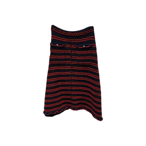 CHANEL 21C Early Весна Отпуск Коллекция Повседневный Длинный Юбка Женские Красный