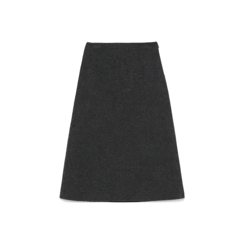 THE ROW FW24 Повседневная длинная юбка женская темно-серого цвета