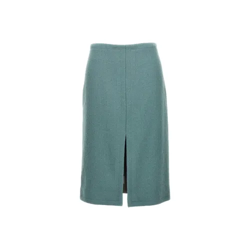 DRIES VAN NOTEN Повседневный Длинный Юбка Женская Светло-Синий