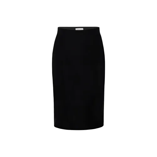 ZHIZHI Повседневная длинная юбка женская графитовый черный