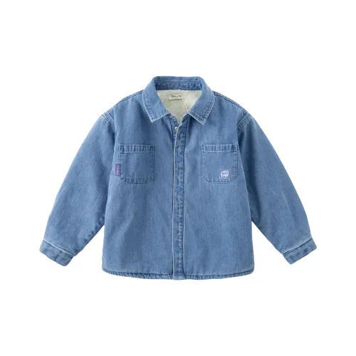 DAVE&BELLA Джинсовый синий Детские джинсовые рубашки