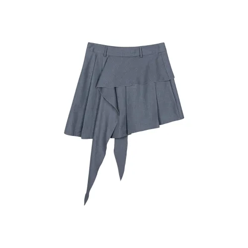 SENSORY GARDENS Повседневные короткие юбки Женские Серый
