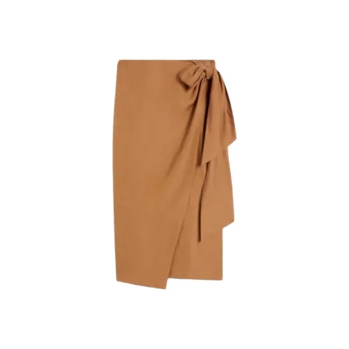 MAXMARA THE CUBE Повседневный Длинный Юбка Женские Табачный