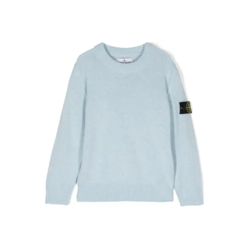 STONE ISLAND Небесно-голубой Kids Свитеры