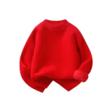 Розово-красный (с флисовой подкладкой, свитер)