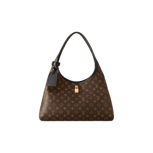 LOUIS VUITTON Drops Холст Одно Плечо Сумка Женская Коричневая