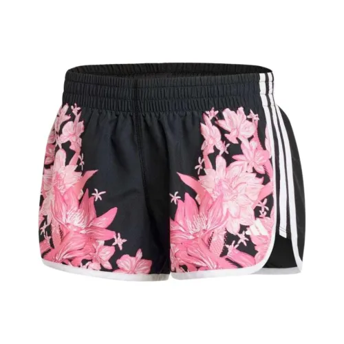 Adidas AEROREADY RUN Основа Спортивные шорты Женские Черный Прозрачно-розовый Импуль Пурпурно-розовый Песочно-розовый