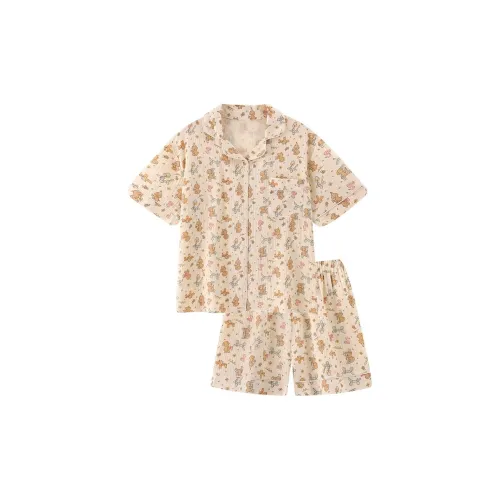 MIANQU Мультяшный воздушный шар Собака Женские Пижамные комплекты