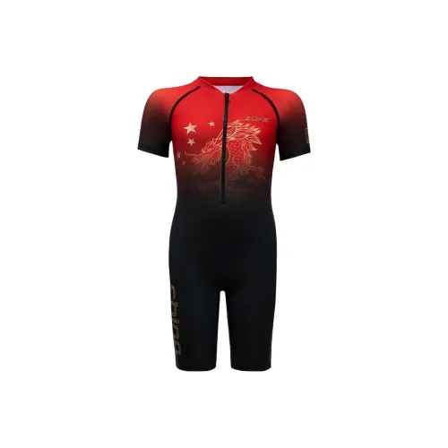 ZOKE Черный Красный Золотой Kids Купальники