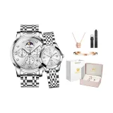 Стальной браслет, натуральный белый, пара часов, 1 пара [Корона, коробка]