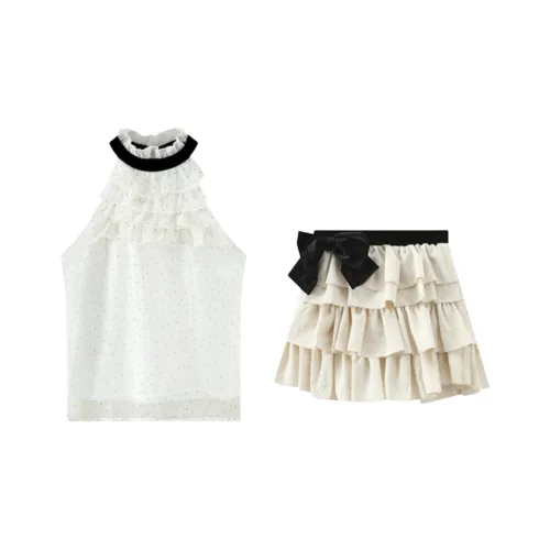 MA JOURNEE Комплект с юбкой Женская в горошек