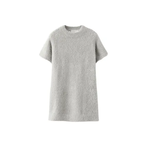 ZARA Детское платье средний серый цвет