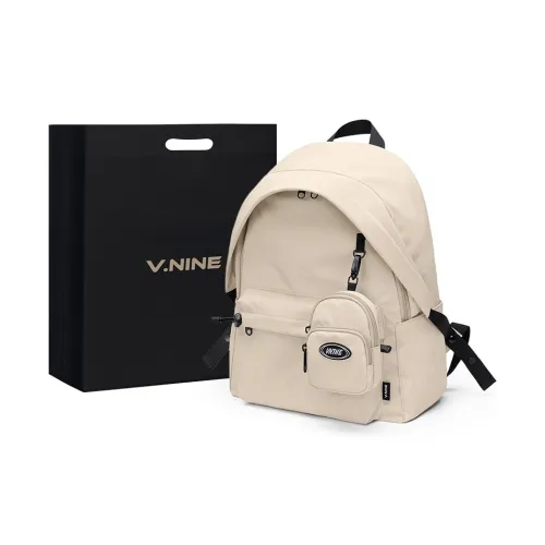 V.NINE Ткань Рюкзак Женские Овсяный Чернильно-черный