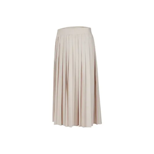 Nike SS25 Повседневный Длинный Юбка Женские Светлый хаки